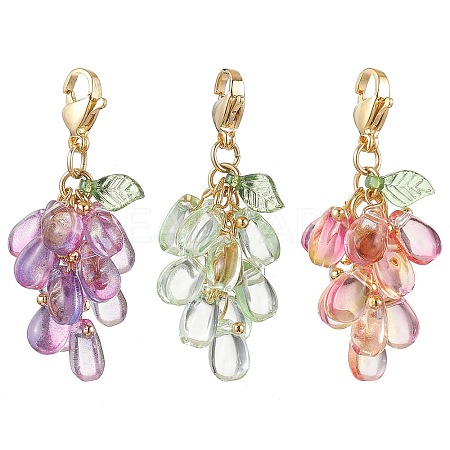 Teardrop Glass & Acrylic Pendant Decoration GL-CJ4893-1