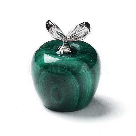 Natural Malachite Fruit Pendants G-P501-06P-1