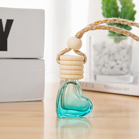 Heart Glass Empty Refillable Car Perfume Bottle PW-WG5167F-03-1
