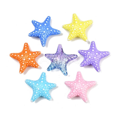 Opaque Acrylic Beads X-OACR-A040-01-1