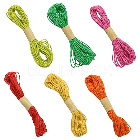 6 Colors Jute Cord OCOR-CJ0001-09-1