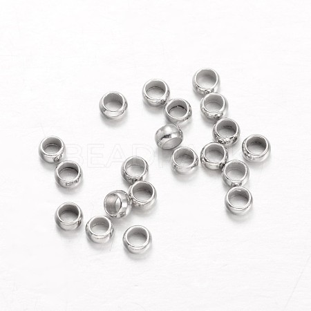 Brass Crimp Beads X-KK-L134-32P-1