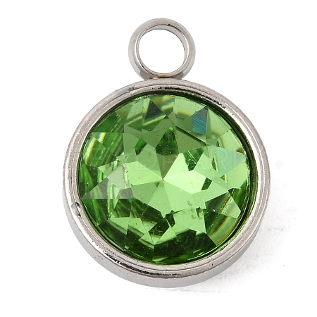 Birthstone Theme August 304 Stainless Steel Pendants STAS-G082-17P-08-1