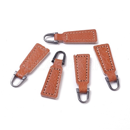 PU Leather Zipper Puller FIND-WH0044-01B-1