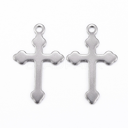 Tarnish Resistant 304 Stainless Steel Cross Pendants LS-STAS-H397-38P-1