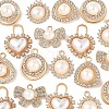 20Pcs 5 Styles Alloy Rhinestone Charms ALRI-FS0001-06-2