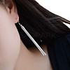 Brass Tassel Dangle Earrings FS-WG3DBF1-01-5