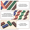   14M 4 Colors Ethnic Style Rhombus Pattern Polyester Ribbon OCOR-PH0003-89-4
