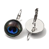 Eye Glass Leverback Earrings with Brass Earring Pins EJEW-Q798-01S-2