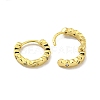 Brass Micro Pave Cubic Zirconia Hoop Earring EJEW-C088-04F-G-2