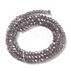 Baking Electroplate Glass Beads Strands DGLA-A039-J4mm-B06-2