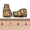 Czech Pressed Glass Beads GLAA-I061-02C-3