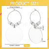 Blank Acrylic Wine Glass Charms AJEW-AB00150-2