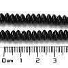 Natural Black Stone Beads Strands G-Z030-A21-01-5