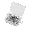 50Pcs Crystal Head Steel Sewing Craft Positioning Needles TOOL-NH0001-03C-2