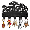 Wood & Iron Wall Mounted Hangers HJEW-WH0055-094-1