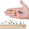 Spray Painted Crackle Glass Beads CCG-PH0002-04-4