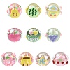 10Pcs 10 Styles DIY Handmade Transparent Acrylic Enamel Beads MACR-FS0002-41-1