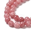 Natural Dyed White Jade Beads Strands G-M402-C03-14-3