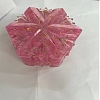 Natural Rose Quartz Snowflake Display Decorations with Paillette DJEW-PW0014-05B-1