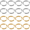2 Colors 304 Stainless Steel Split Rings STAS-SC0009-25C-1