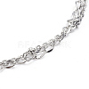 304 Stainless Steel 2-strand Chain Bracelets BJEW-L673-017-P-3