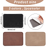 9Pcs 3 Colors Imitation Leather Laserable Label Tags DIY-FG0003-46-2