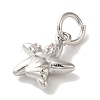 Rack Plating Brass Micro Pave Cubic Zirconia Pendants KK-U027-09-01P-2