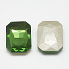 Pointed Back Glass Rhinestone Cabochons RGLA-T079-10x14mm-20-2