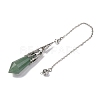 Natural Green Aventurine Pointed Dowsing Pendulum Big Pendants G-H285-06P-A17-3