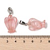 Cherry Quartz Glass Pendants G-B127-10P-15-4
