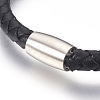 Men's Braided Leather Cord Bracelets BJEW-JB03916-02-2
