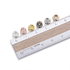 Brass Rhinestone Spacer Beads RB-JP0002-12-NF-4