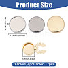 12Pcs 3 Colors Brass Cufflinks KK-GL0001-05-2