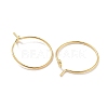 Brass Hoop Earring Findings KK-H503-33G-01-2