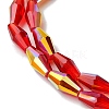 Transparent Electroplate Glass Beads X1-GLAA-K064-05A-AB01-3
