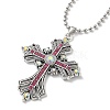 Cross Rhinestone Pendant Necklaces FK0815-9-2