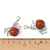 Natural Red Jasper Pendants G-D102-01P-01-3