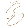 304 Stainless Steel Singapore Chain Necklaces for Women NJEW-JN05592-4