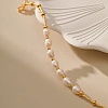Elegant Natural Freshwater Pearl & Brass Beaded Bracelets for Women RP0175-4