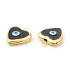 Brass Enamel Locket Pendants KK-E075-05G-02-3