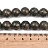 Natural Pyrite Beads Strands G-P303-01-8mm-8-4