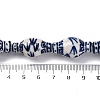 Handmade Blue and White Porcelain Beads Strands PORC-I027-13C-4