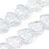 Transparent Electroplate Glass Beads Strands EGLA-F158-PL03-A-1
