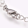 304 Stainless Steel Cable Chain Necklaces NJEW-P225-01P-3