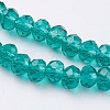 Transparent Glass Beads Strands GLAA-R135-2mm-13-3
