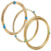 BENECREAT 3 Bundles 3 Size Brass Craft Wire Sets CWIR-BC0001-41-1