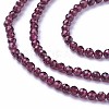 Natural Garnet Beads Strands LS-G-F619-17A-3mm-3