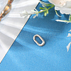 1Pc 925 Sterling Silver Spring Gate Rings STER-BBC0008-50D-4