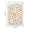 Natural Unfinished Wood Round Beads WOOD-PH0008-91-30mm-2
